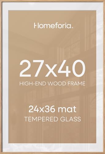 27x40 Natural Oak Poster Frame