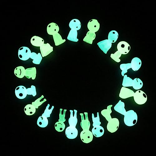 Fairy Garden Accessories Tree Elves Glow in Dark Garden Alien Decor Miniatures Luminous Ghost kit for Micro Landscape Garden Decoration Outdoor Status Patio Lawn Yard Kit (10 Count)