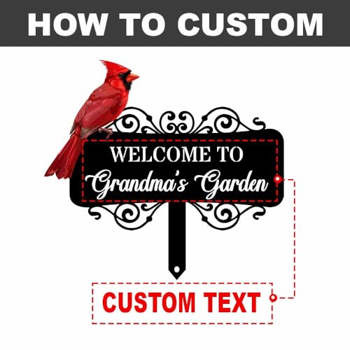 Personalized 12in Metal Garden Signs
