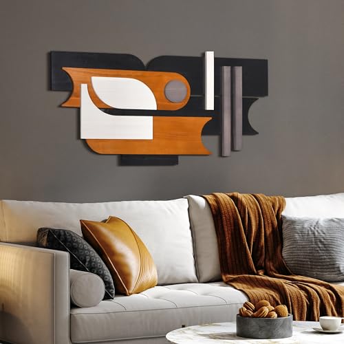 Honeyed Dusk I" Hand Made & Hand Finished Dimensional Wood Abstracts (13 Count)