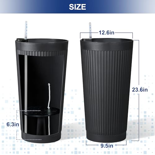 Self Watering Tall Planters Set of 2 (2 Count)