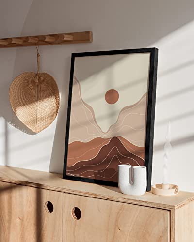 16x24 Black Oak Frame Set of 1