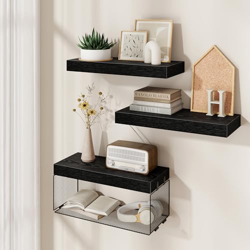 Bathroom Floating Shelves for Wall (3 Count)