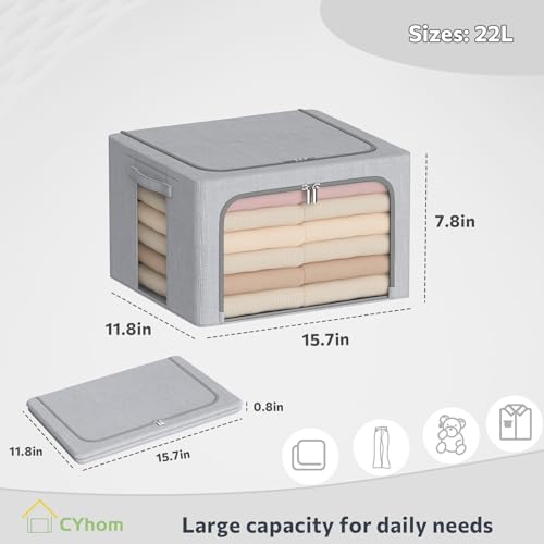 Clothes Storage Bins Box (2 Count)