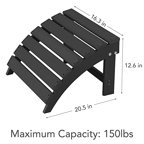 Folding Plastic Adirondack Ottoman
