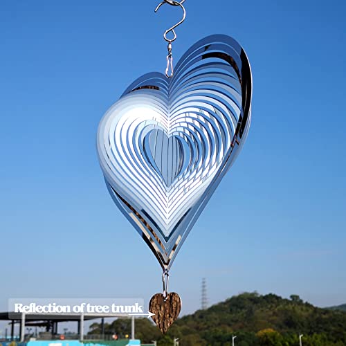 Stainless Steel Reflective Wind Spinners Outdoor Garden Decor