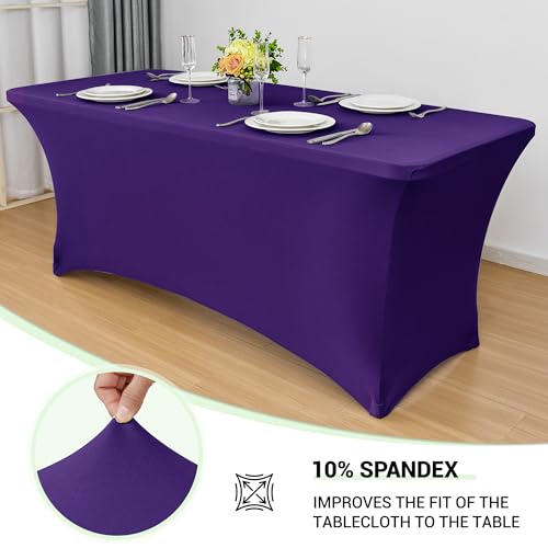 8ft Stretch Spandex Table Cover (2 Count)