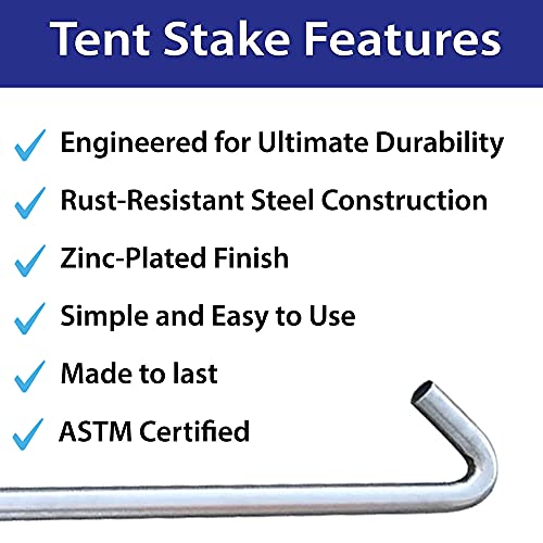 Steel Tent Hook Stakes (4 Count)