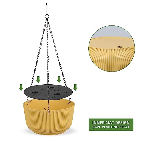 11.2 Inch Self Watering Hanging Planter (2 Count)