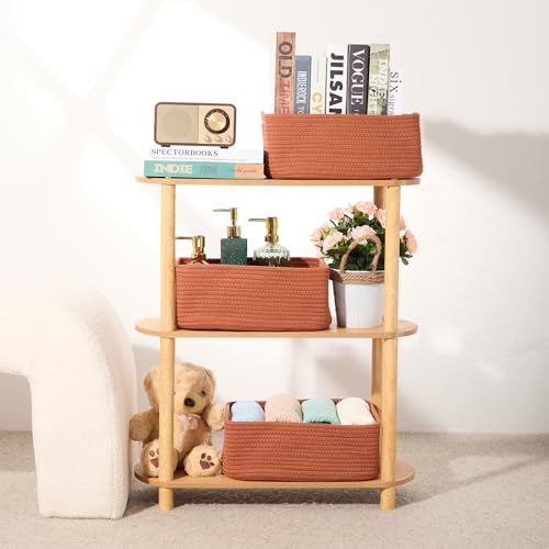 Small Storage Baskets for Organizing (4 Count)