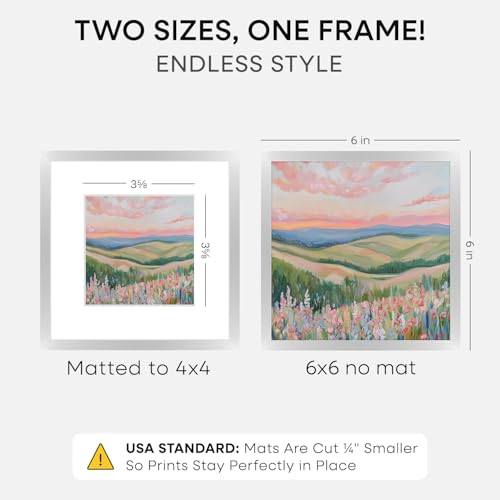 6x6 Silver Picture Frame