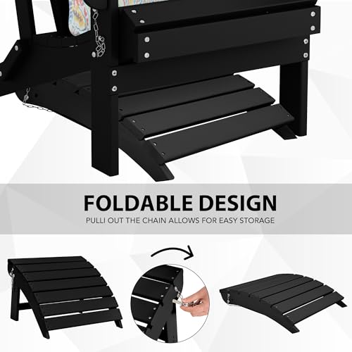 Folding Plastic Adirondack Ottoman