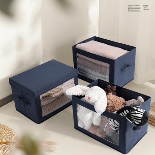 Stackable Storage Bins with Lids (5 Count)