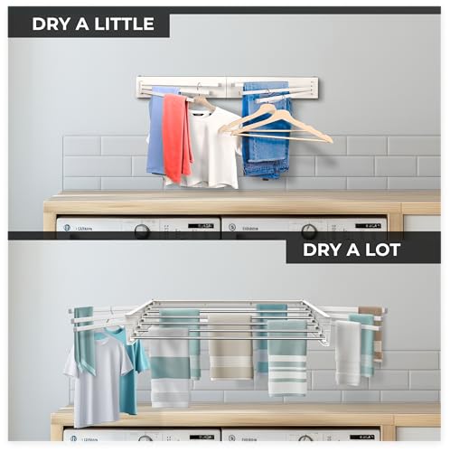 Wall Mounted Clothes Drying Rack Foldable w