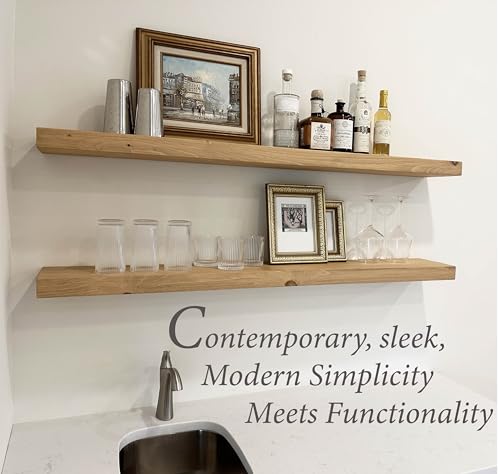 54 inch Wooden Floating Shelves for Wall