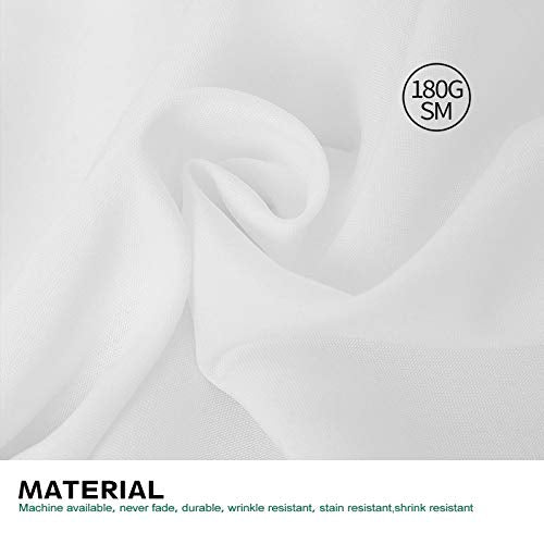 90x132 Inch Tablecloth for 6 Foot Rectangle Tables