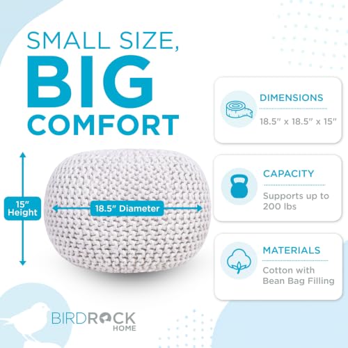 Round Pouf Ottoman Foot Rest