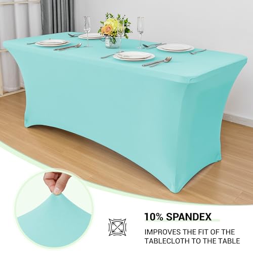 Spandex Table Cover 4ft Fitted Tablecloth Rectangular
