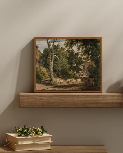 Framed Canvas Wall Art Vintage Decor