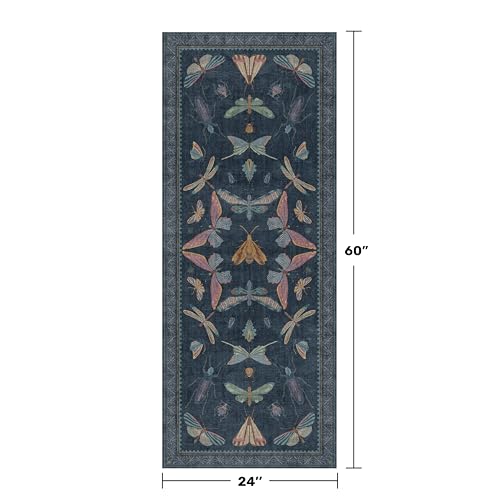 Vintage Navy Blue 2x5 Runner Rug (10 Sq Ft)
