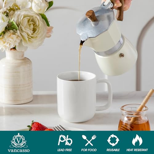 Porcelain Coffee Mugs Set (6 Count)