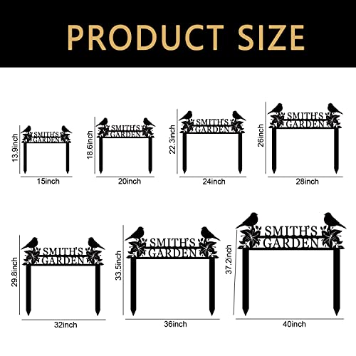 Personalized Garden Stake Metal Signs