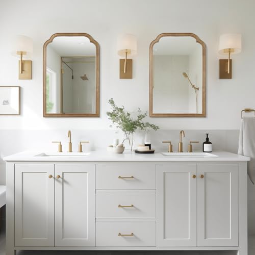 Wood Bathroom Mirrors for Wall Mounted