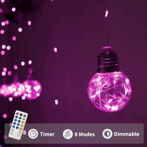 Wishing Ball Curtain Lights 200 LED Window Curtain String Light with Remote