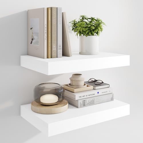 16" Floating Shelves for Wall (2 Count)