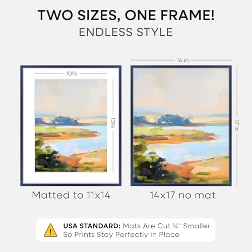 14x17 Blue Picture Frame