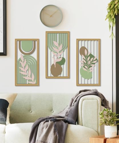 Boho Abstract Wall Art Set of 3