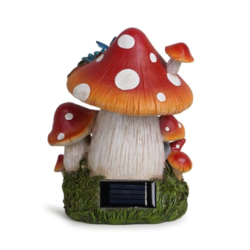 Spring Garden Mushroom Gnomes Decorations Mushroom House Ornaments Decor for Porch