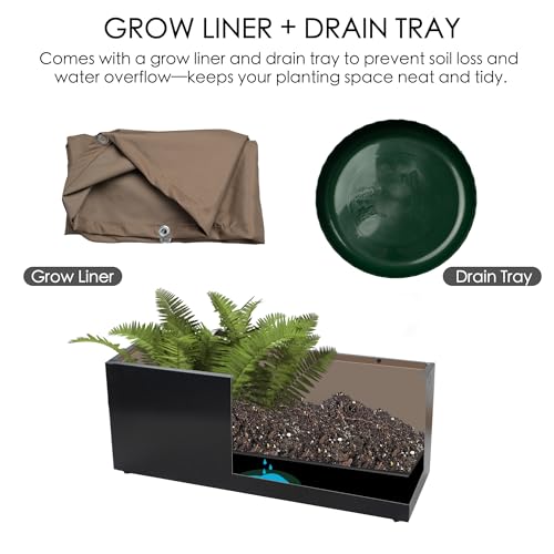 38”Lx15”Wx16”H Large Rectangular Planter