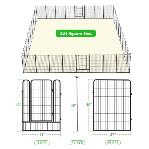 Decorative Black Metal Fencing Garden Fence with Gate
