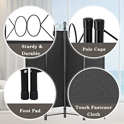 4 Panel Folding Room Divider