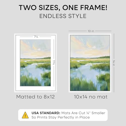 10x14 White Picture Frame (2 Count)