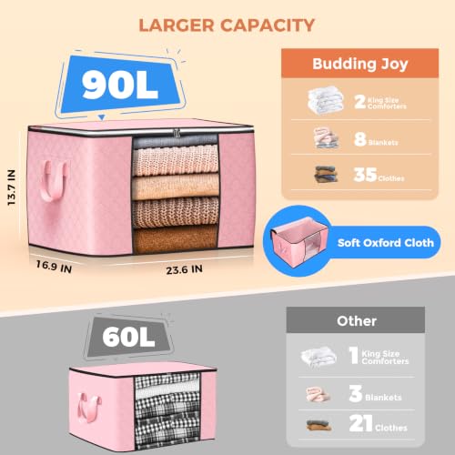 90L Large Storage Bags (4 Count)