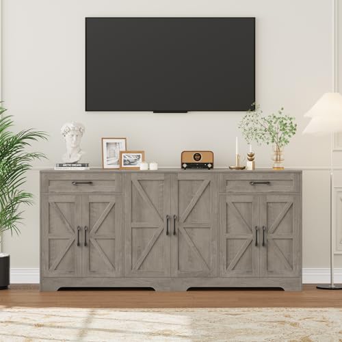 71” Large Sideboard Buffet Cabinet with Storage