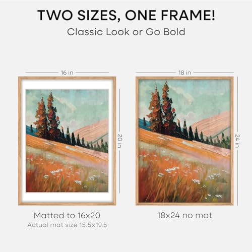 18x24 Natural Oak Poster Frame