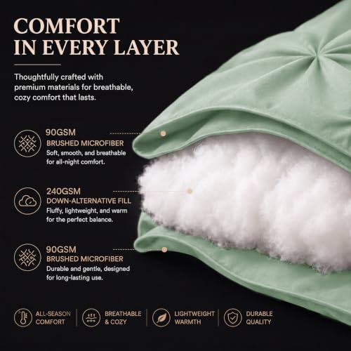 Queen Comforter Set Sage Green