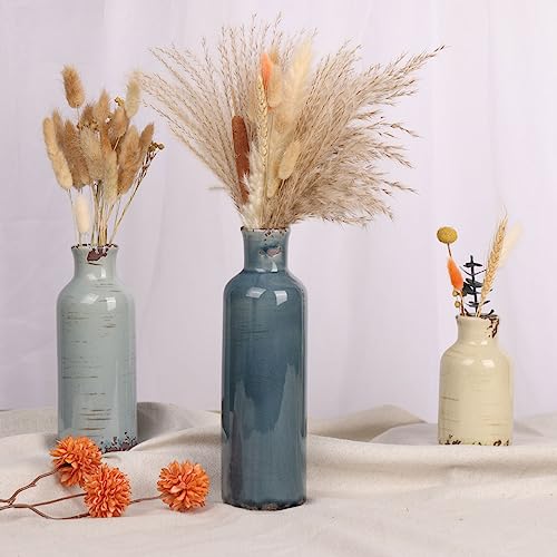 Multicolor Ceramic Vase Set of 3 (3 Count)