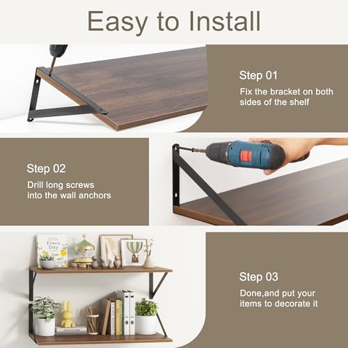 40 Inch Floating Shelves (2 Count)