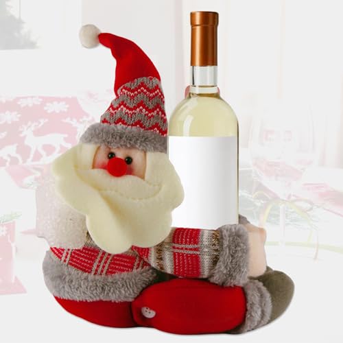 Christmas Plush Santa Claus Tree Topper with Light