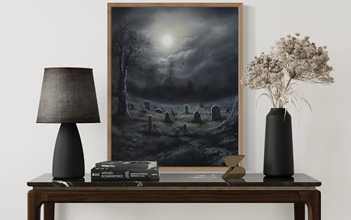 Gothic Graveyard Poster Art Print