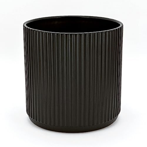 Fluted Ceramic Planter Pot for Indoor Outdoor Plants