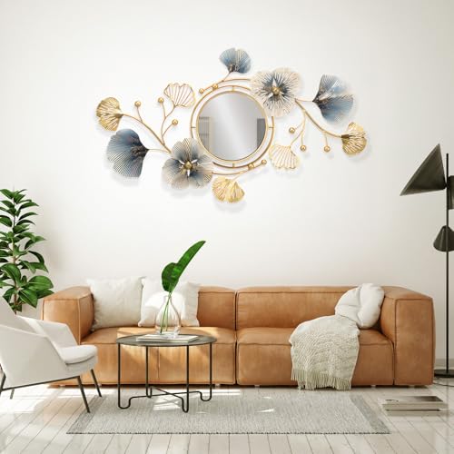 Wall Art Decor Large Metal Wall Art Modern Geometric Circular Decor Wall Sculptures Wall Hanging Decoration for Living Room Dinning Room Bedroom Entryway Kitchen
