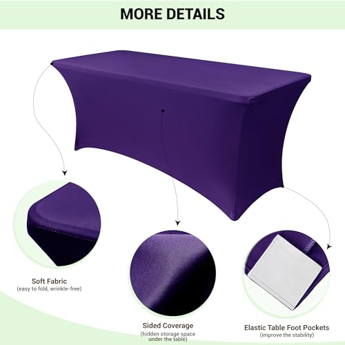 4ft Stretch Spandex Table Cover (2 Count)