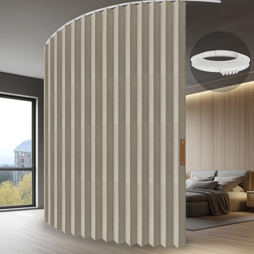 Accordion Partition Curtain with Ceiling Track
