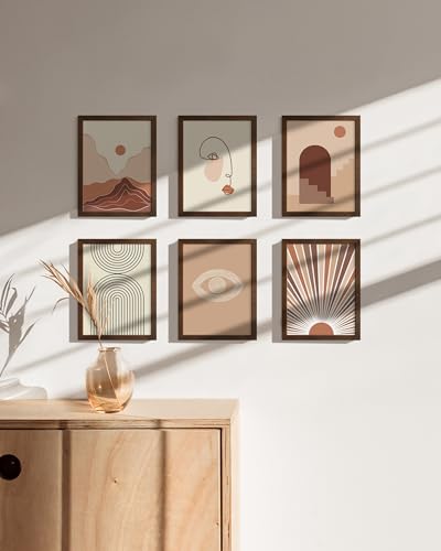 6x8 Walnut Oak Wooden Picture Frame