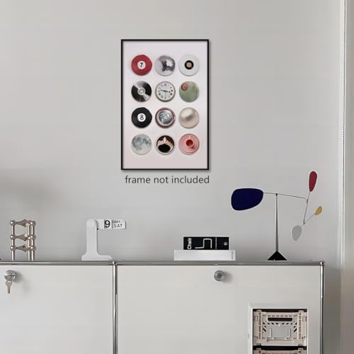 Colorful Vintage Disco Ball Canvas Wall Art